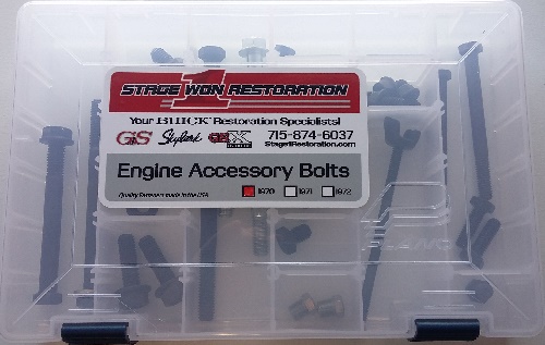 # 1 Engine Accessories Hardware Kit – 1969 & 1970