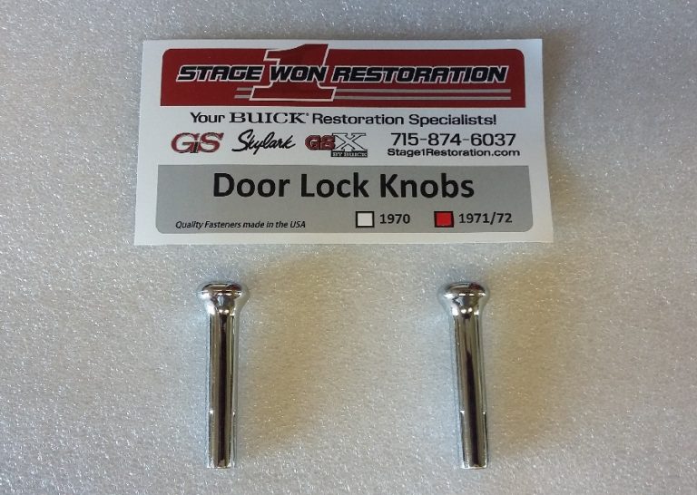 Door Lock Knobs 1971 & 1972