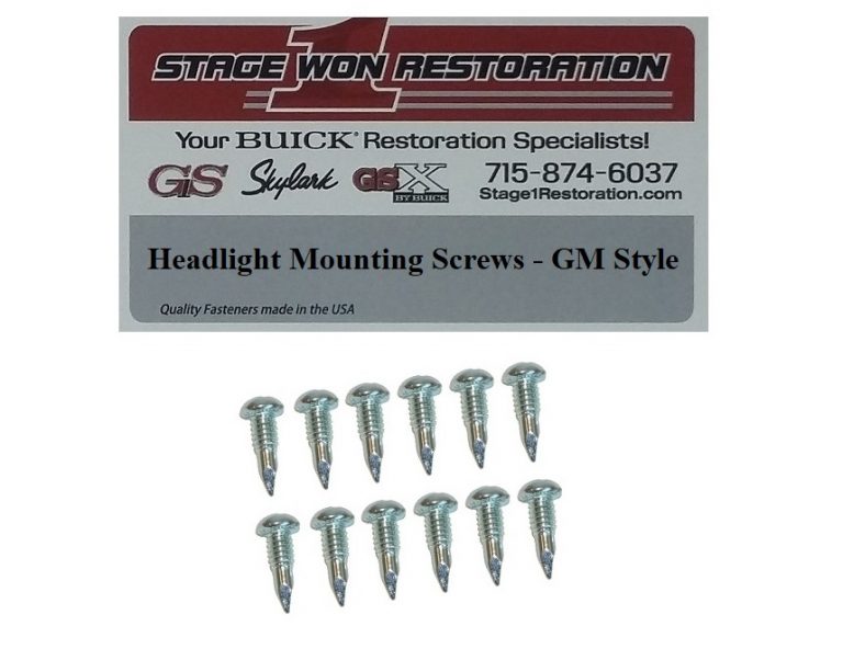 Headlight Mounting Screws &