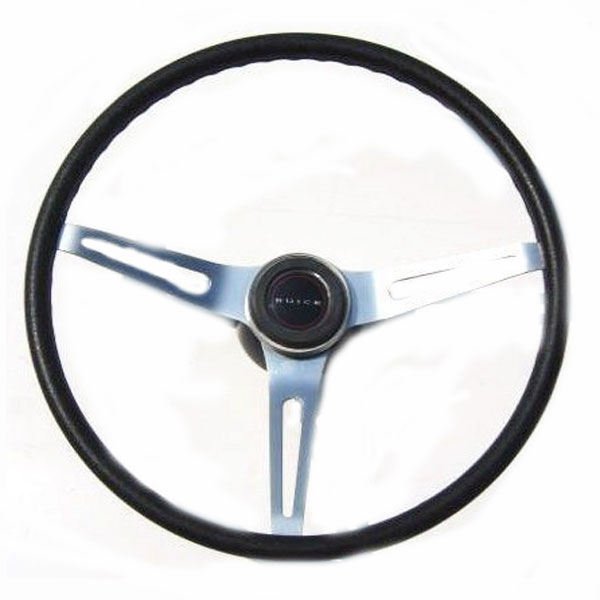 FLASHPOWER 14" Billet Steering Wheel - Red Leather Rim, Polished Aluminum, GM Horn Button