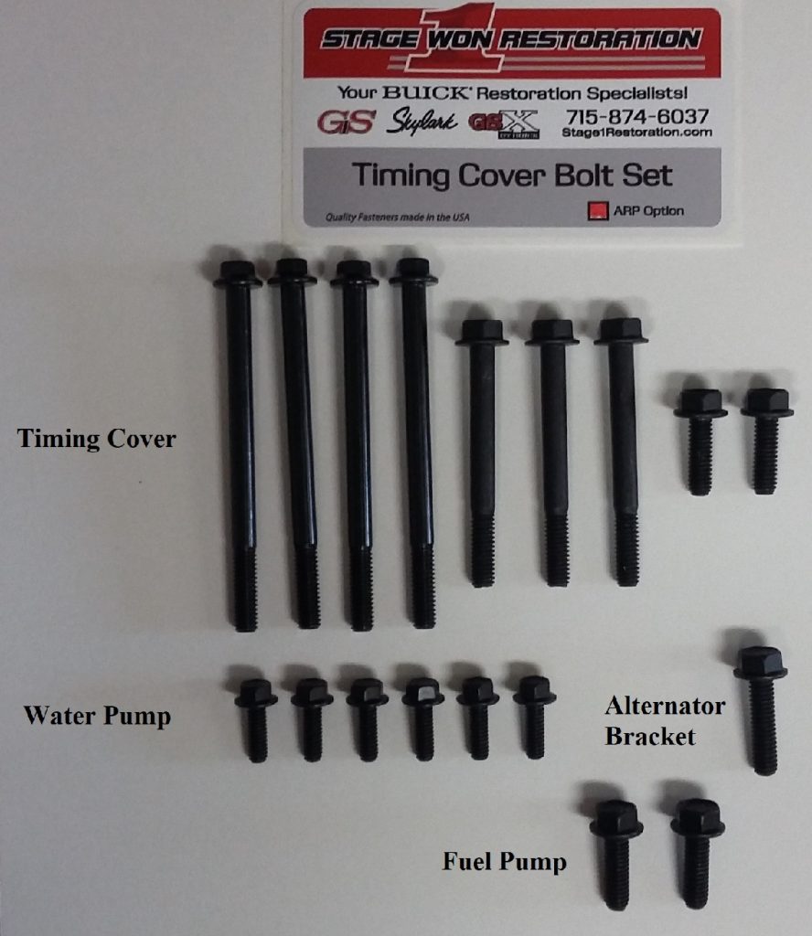 Bolt Kit Timing Cover, Water Pump, Fuel Pump (455) ARP