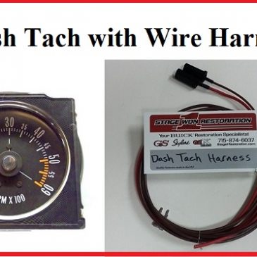 Dash Tachometer w/Harness