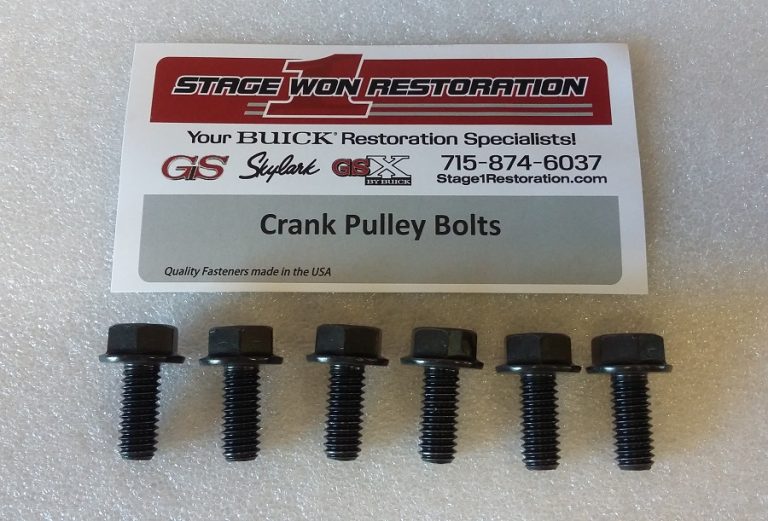 Crank Pulley Bolts &