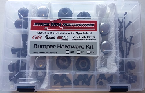 # 1 Bumper Bolt Kit – 1972 (Carriage Frame Bolts)